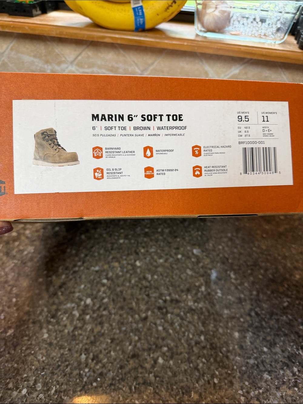 BRUNT Tan Waterproof Soft Toe Work Boots - Picture 7 of 7